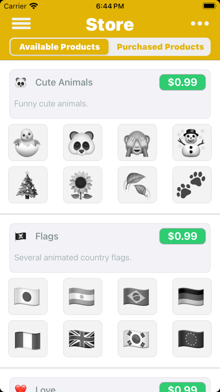 Anitalk on iPhone where animated messages can be created and exported